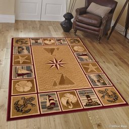 Nautical Lighthouse Sailboat CLM0310169M Rug