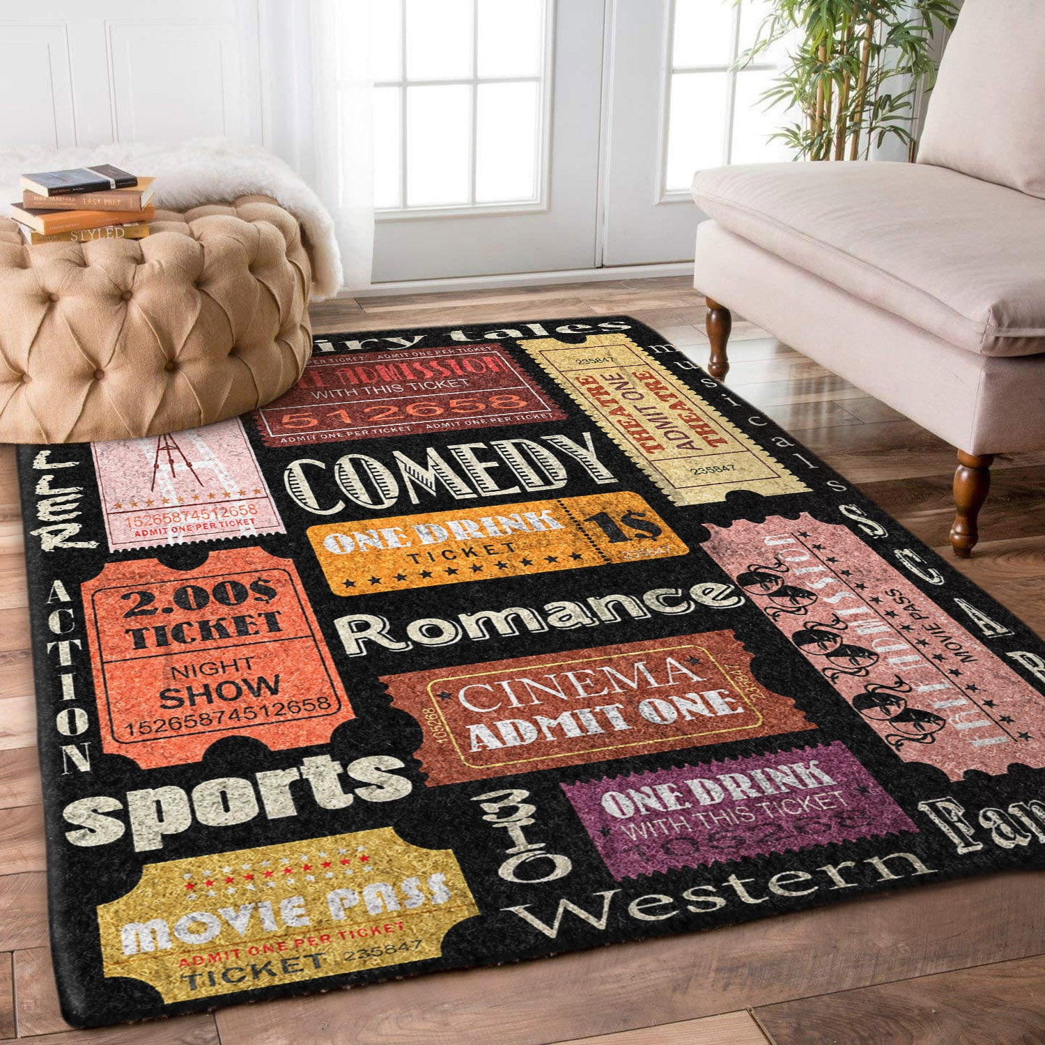 Movie Tickets VD0611141R Rug