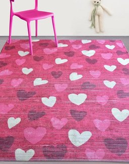 Pink Heart CLT0412062A Rug