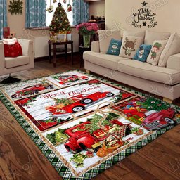 Red Truck Merry Xmas CL300953MDR Rug