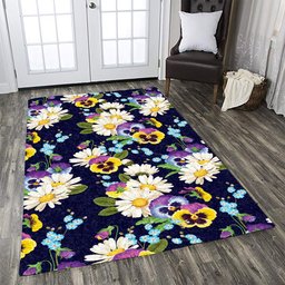 Pansy Pattern Print Design CLA1910628R Rug
