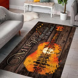 Music Is The Voice Of The Soul Guitar CL190996MDR Rug