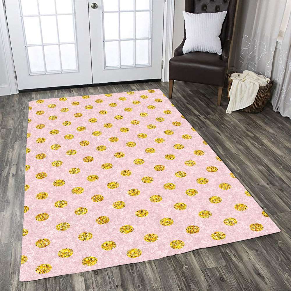 Polka Dot Gold Pink CLA15100966R Rug