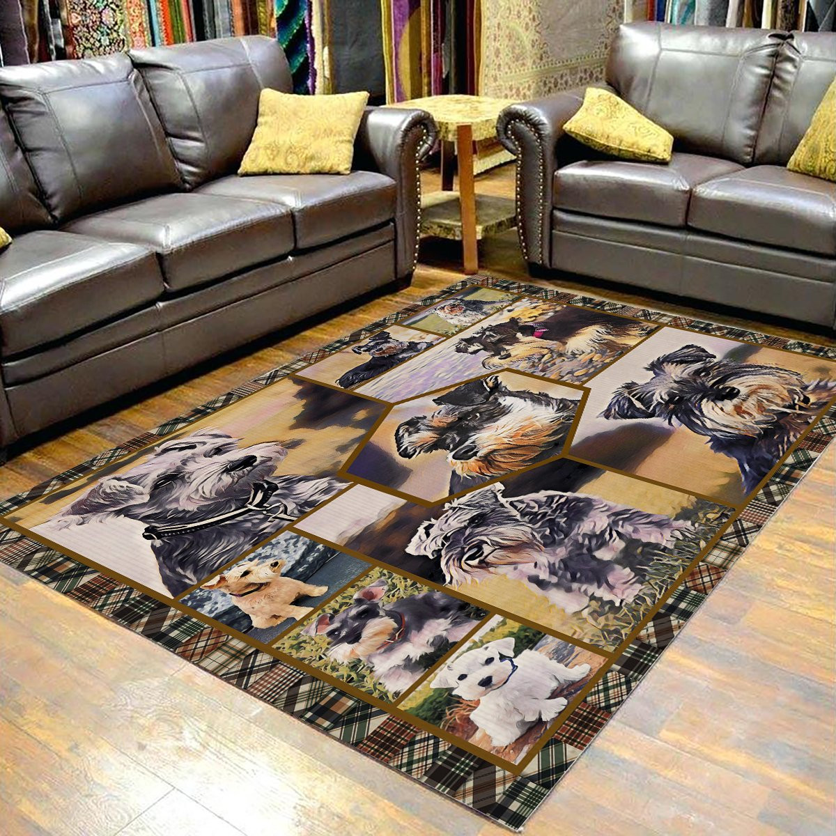 Miniature Schnauzer Portrait CL08100193MDR Rug