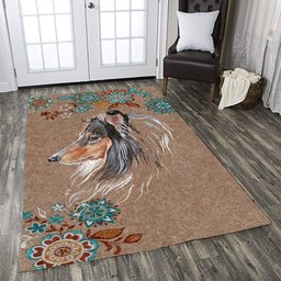 Rough Collie Dog HM270752 Rug