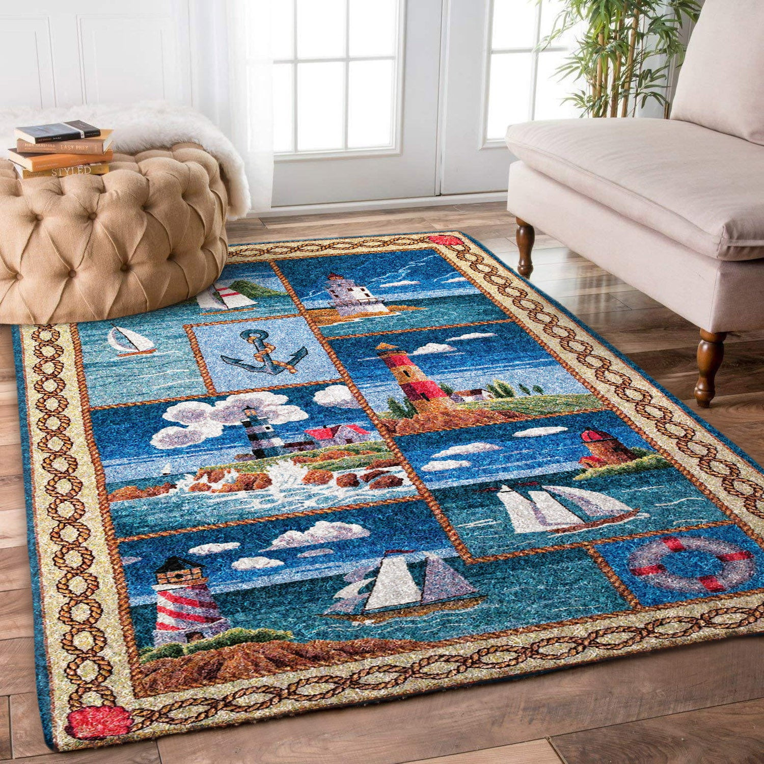 Sailboat And Lighthouse ML2809163R Rug