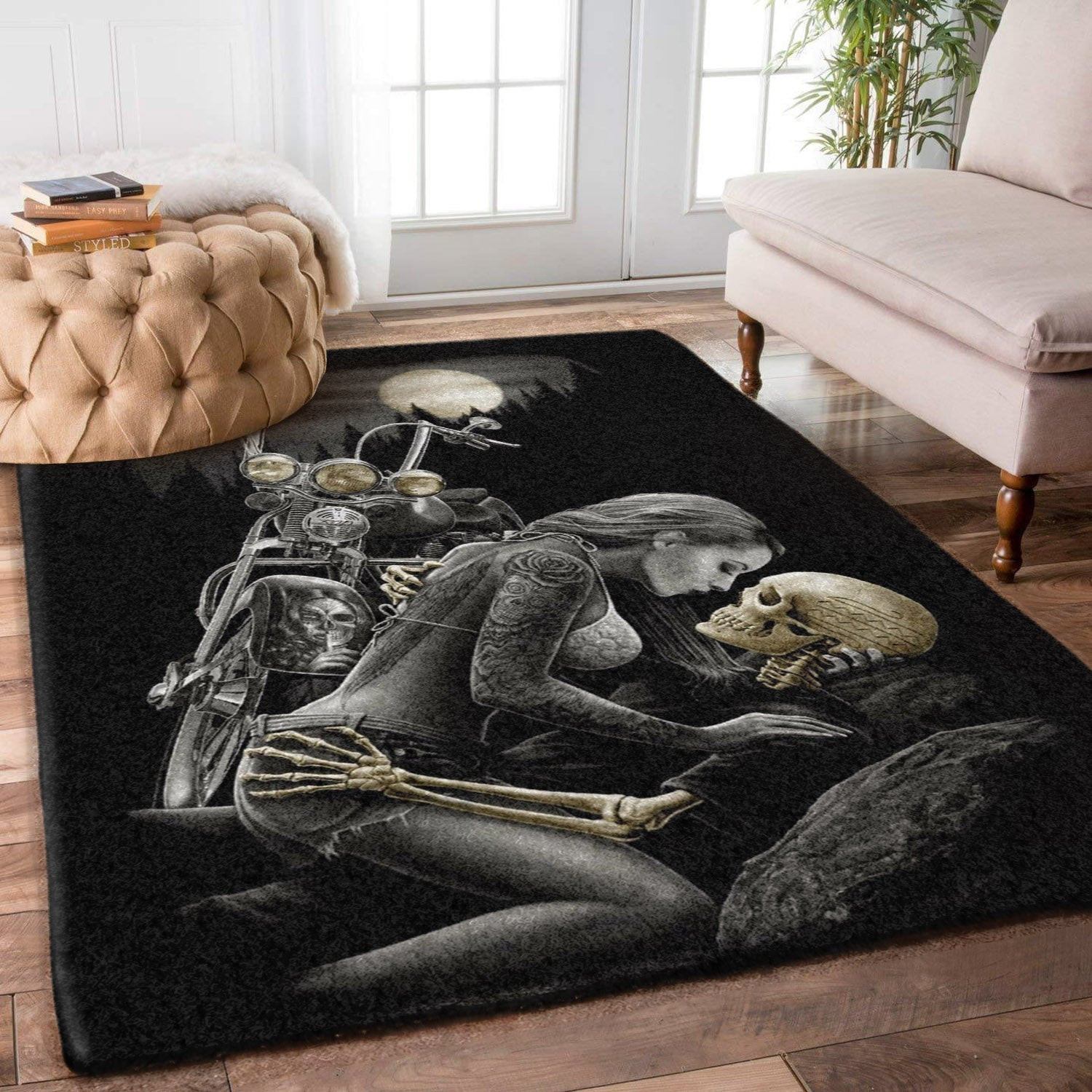 Motorcycle Skull TL2110134M Rug