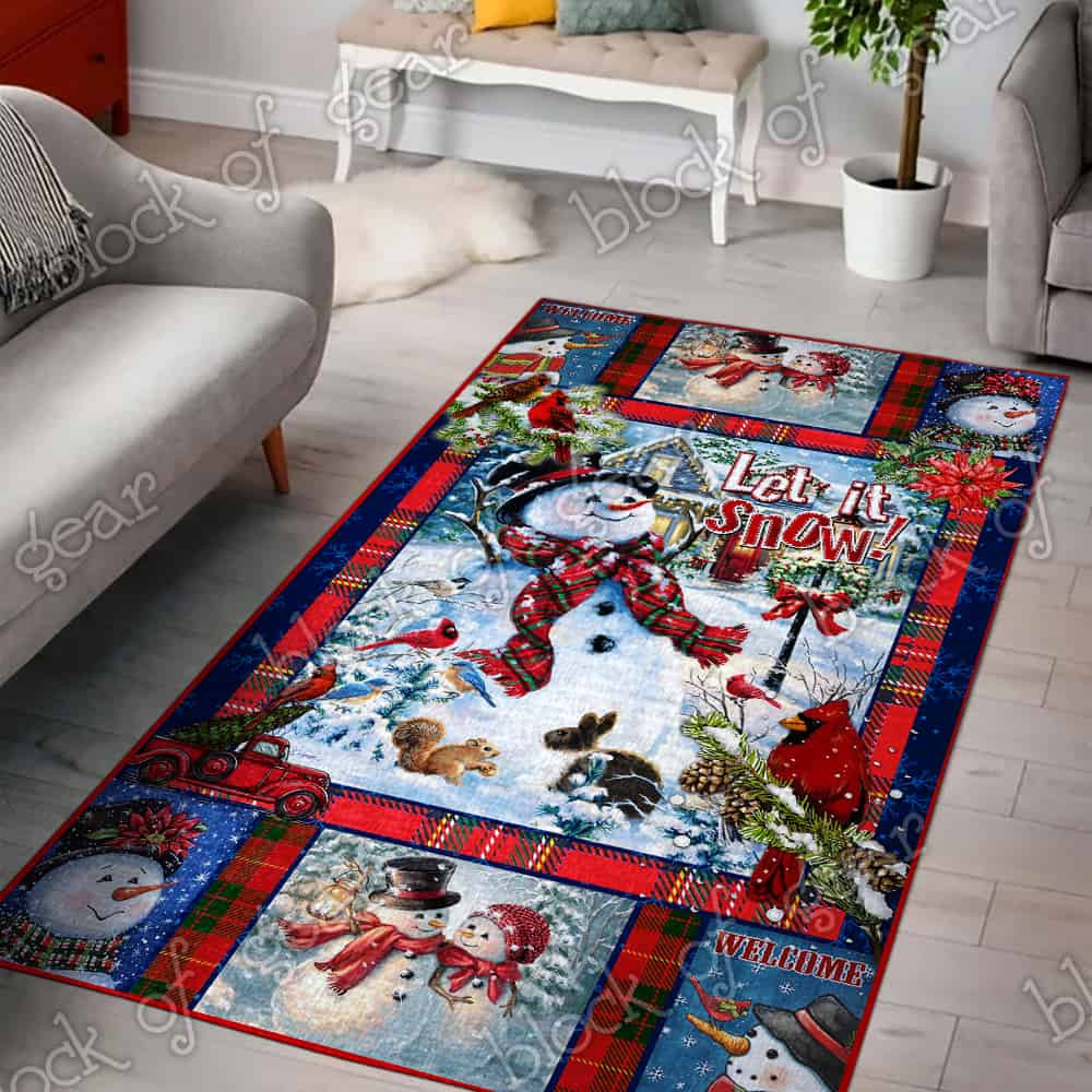 Snowman Christmas CL22100423MDR Rug