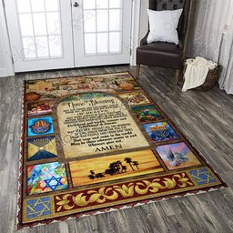 Jewish Home Blessing CL190979MDR Rug