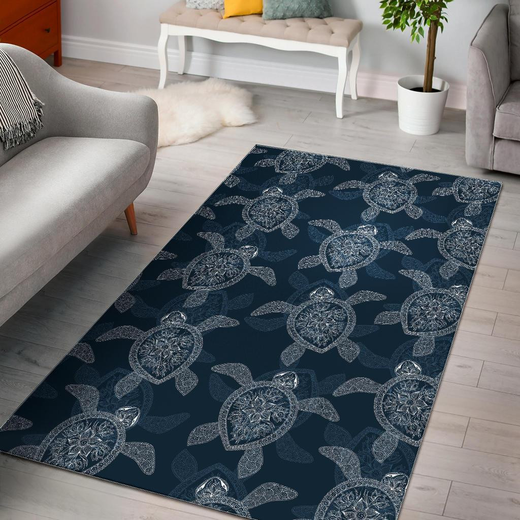 Hawaiian Blue Sea Turtle CL12100684MDR Rug