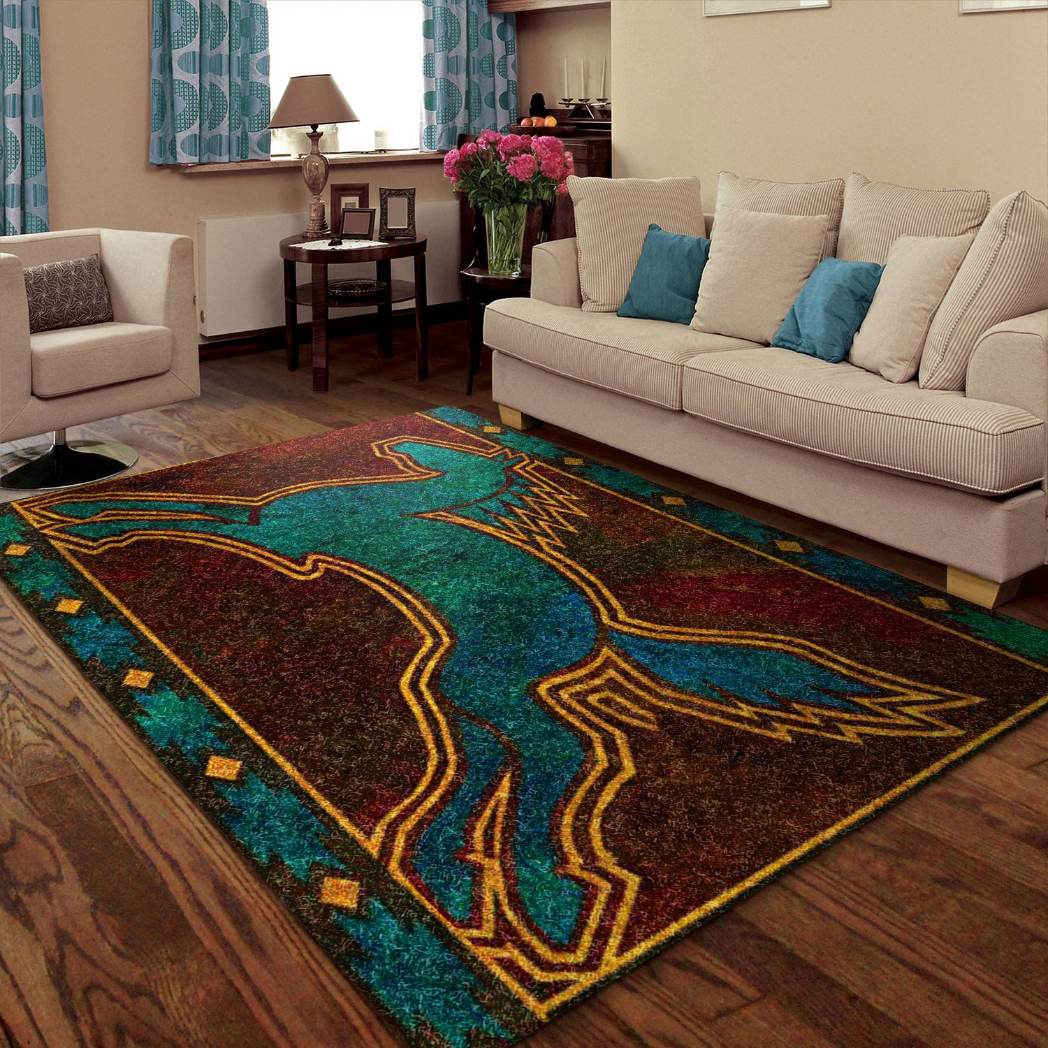 Horse Native American HM0810073M Rug