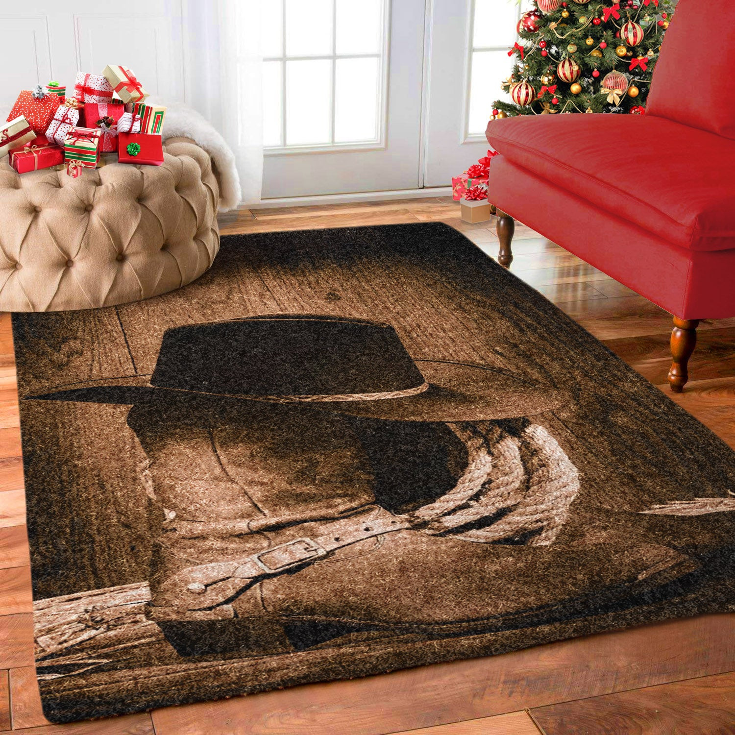 Hat And Cowboy Boots HT1411090M Rug