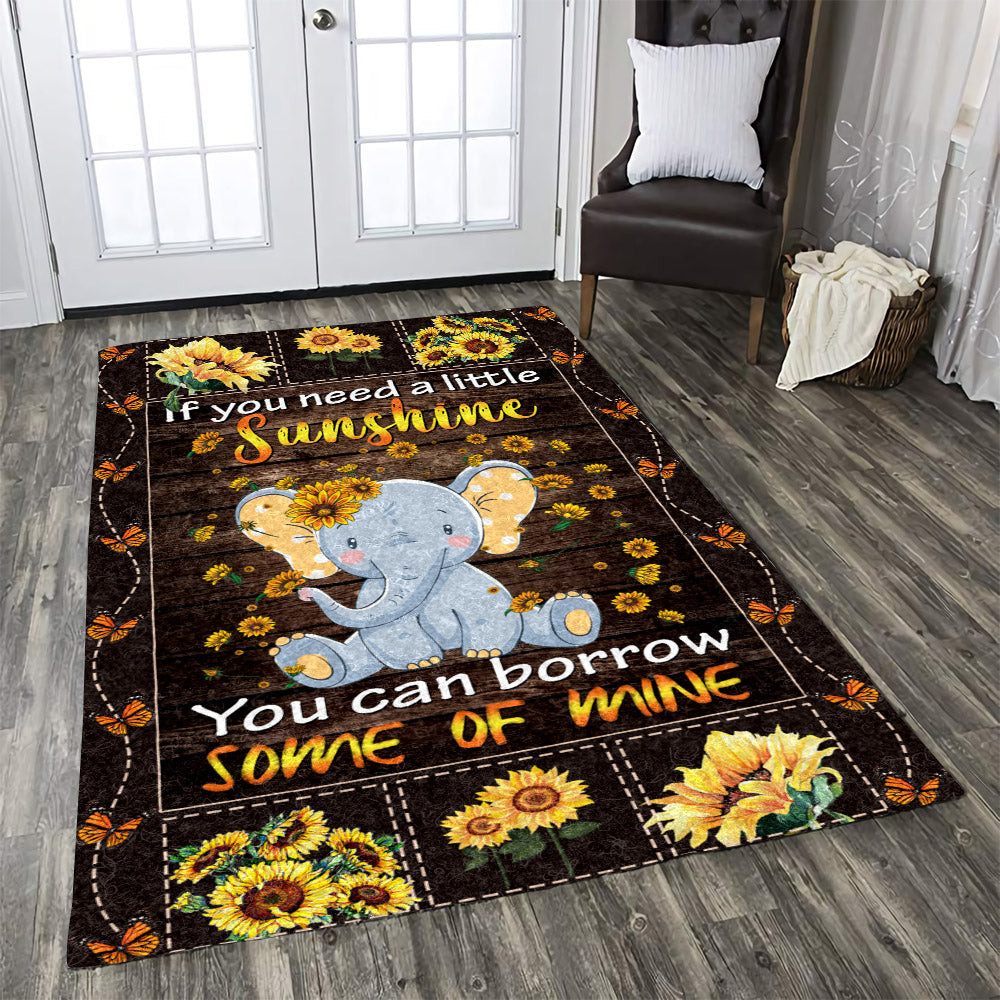 Elephant Sunflower CL170957MDR Rug