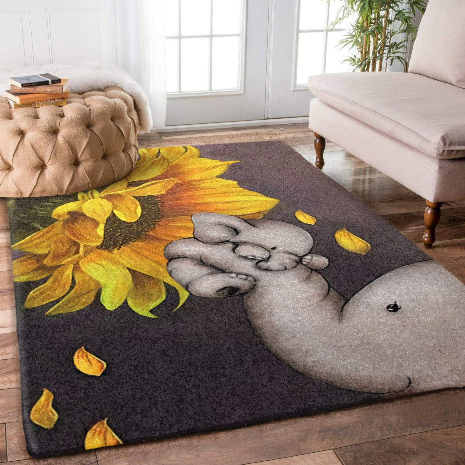 Elephants And Sunflower CG1410084M Rug
