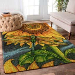 Dragonfly And Sunflower HN0810077R Rug