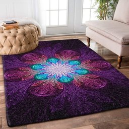 Fractal Purple Flower DN0710092R Rug