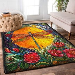 Dragonfly Flower HN0810082R Rug