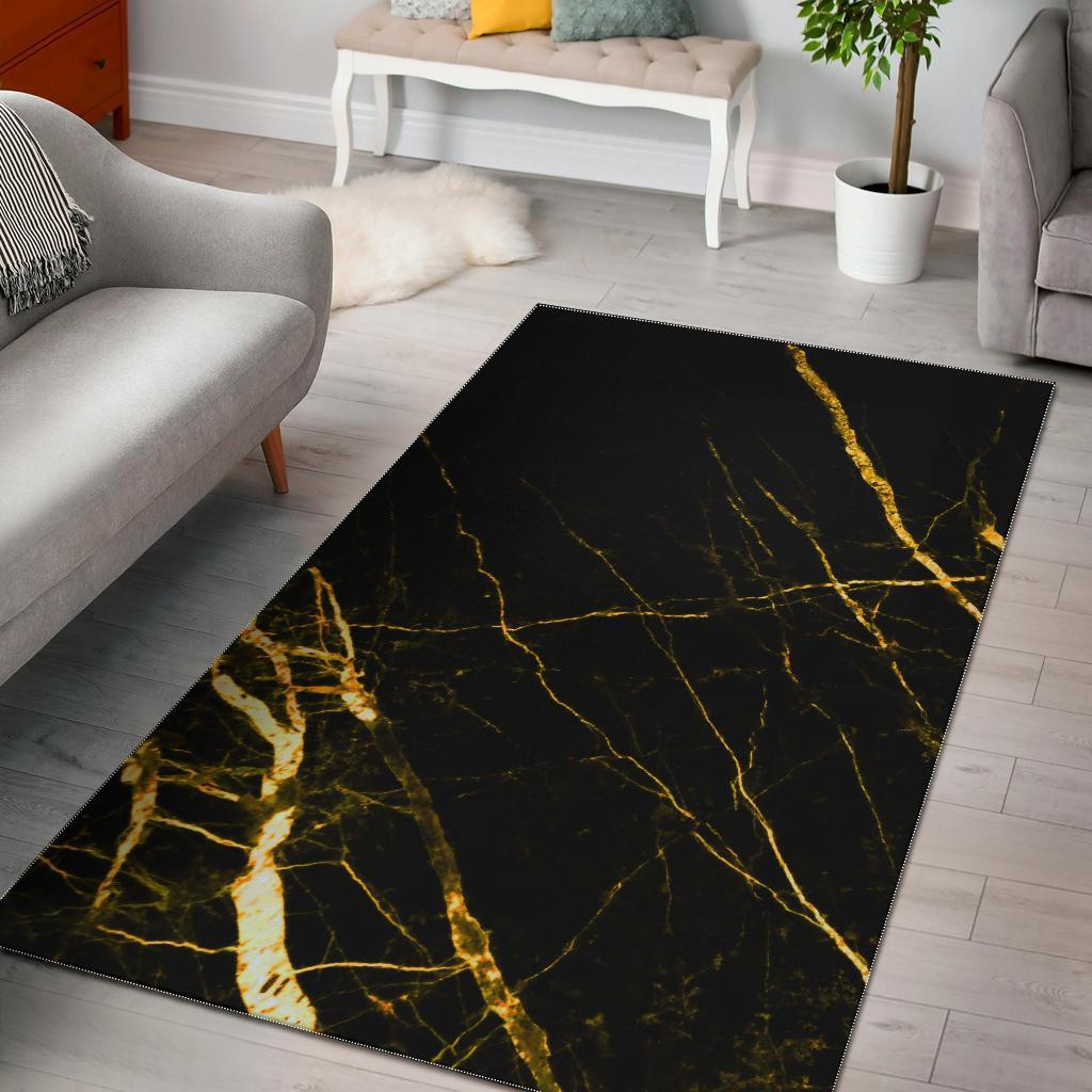 Black Gold Scratch Marble CL17100066MDR Rug