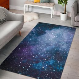 Blue Cloud Starfield Galaxy Space CL17100116MDR Rug