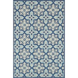 Blue Floral Mosaic CLA1410303R Rug