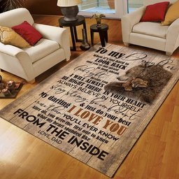 Bear To My Daughter Love Dad CL16110024MDR Rug