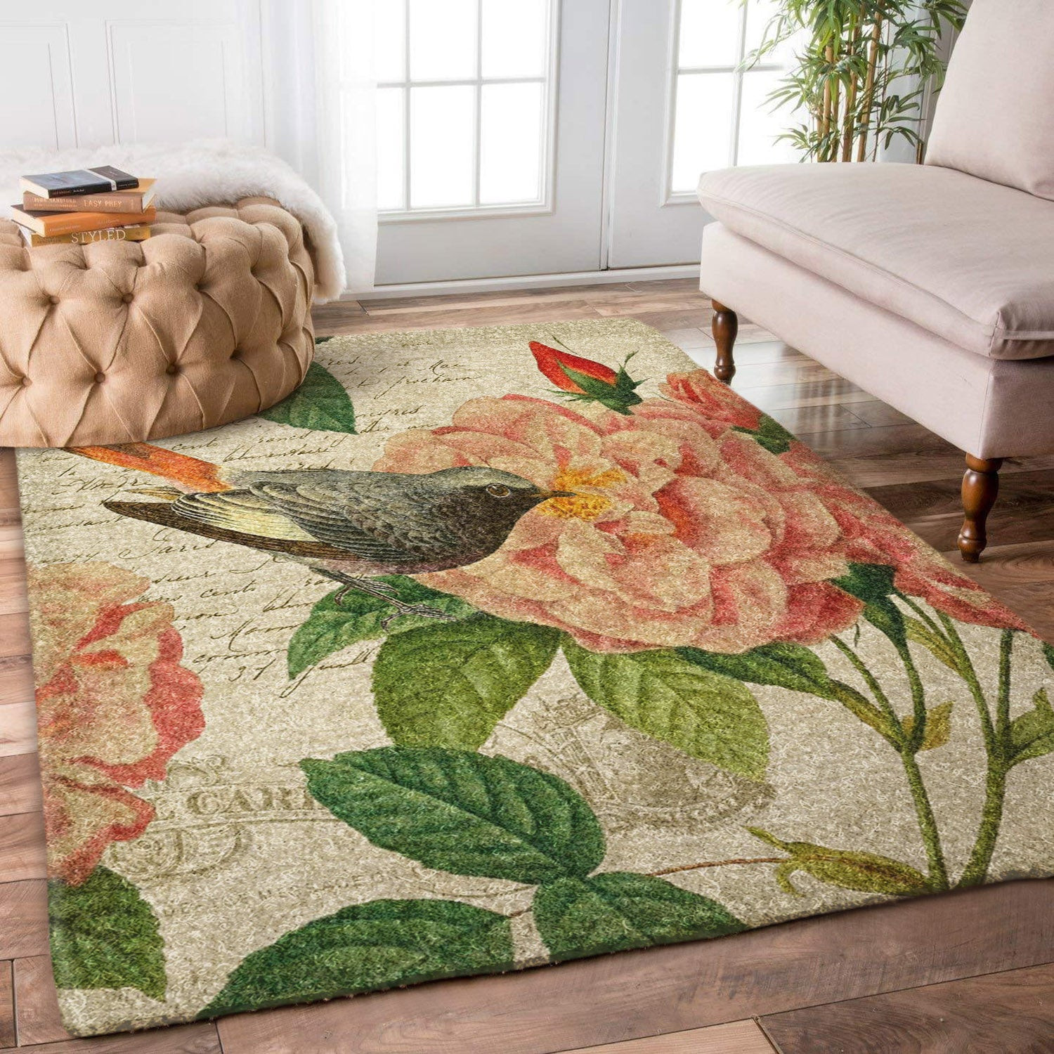 Bird Rose HN0111018R Rug