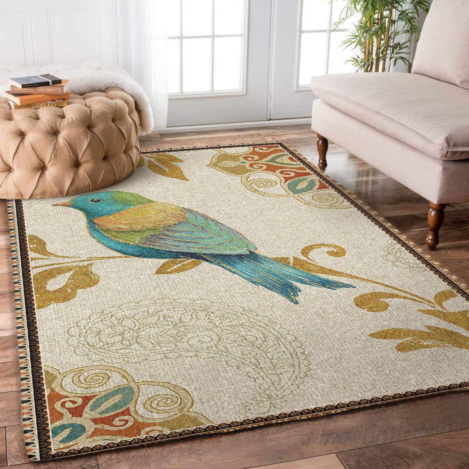 Bird Rainbow Blue NN0210011M Rug