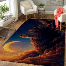 A Night Guardian Wolf CLH2611008R Rug