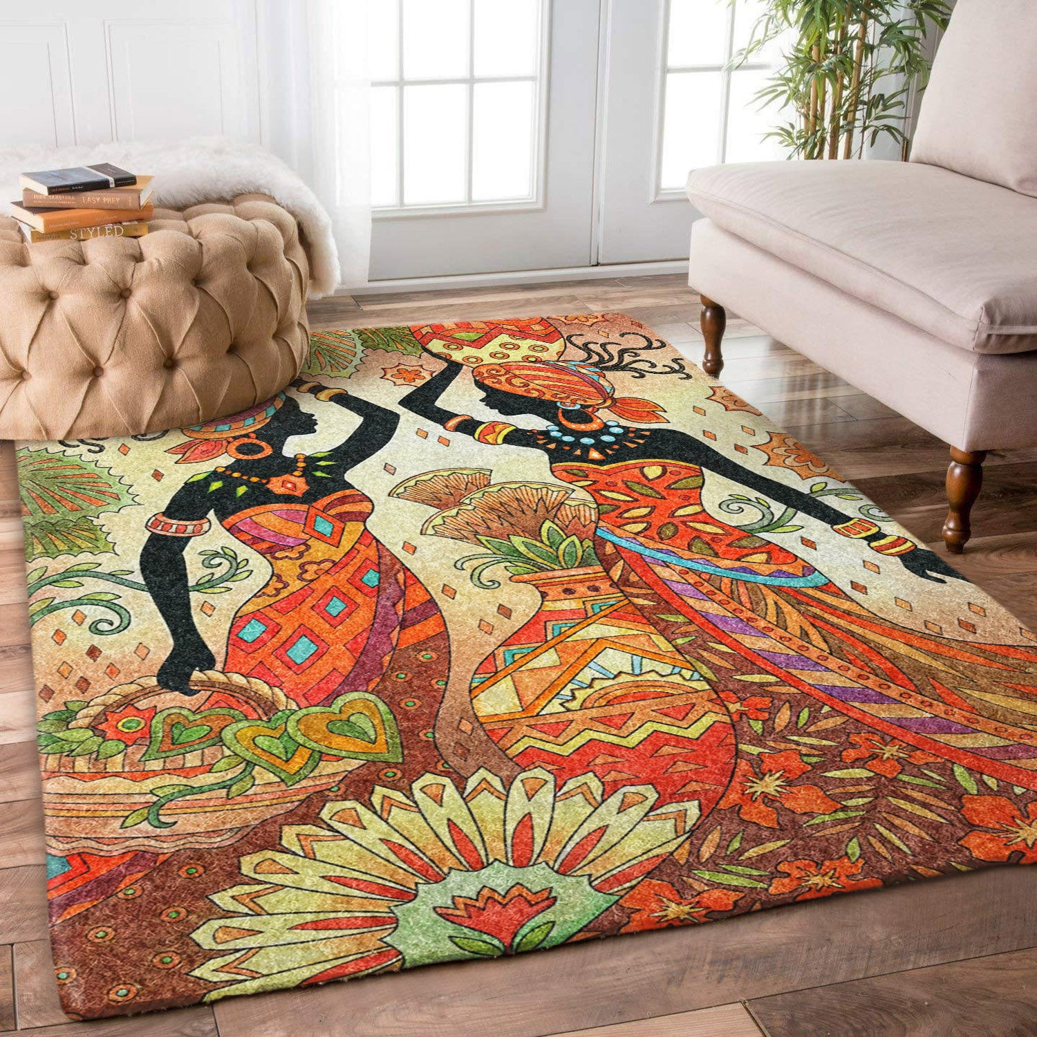 African American Native American Mandala VD1610006R Rug