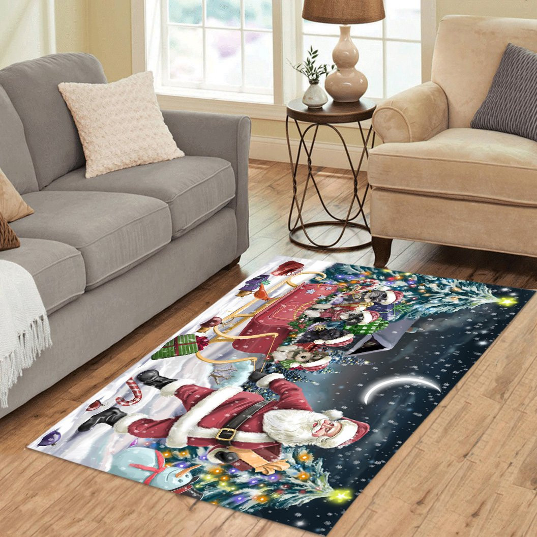 Christmas Schnauzer CL18110793MDR Rug