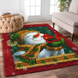 Christmas Snowman Cardinal BT2410054R Rug