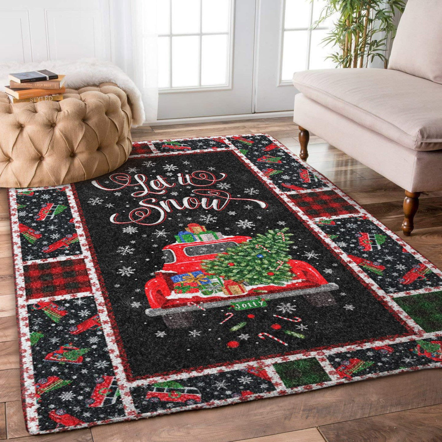 Christmas Car BL1110050R Rug