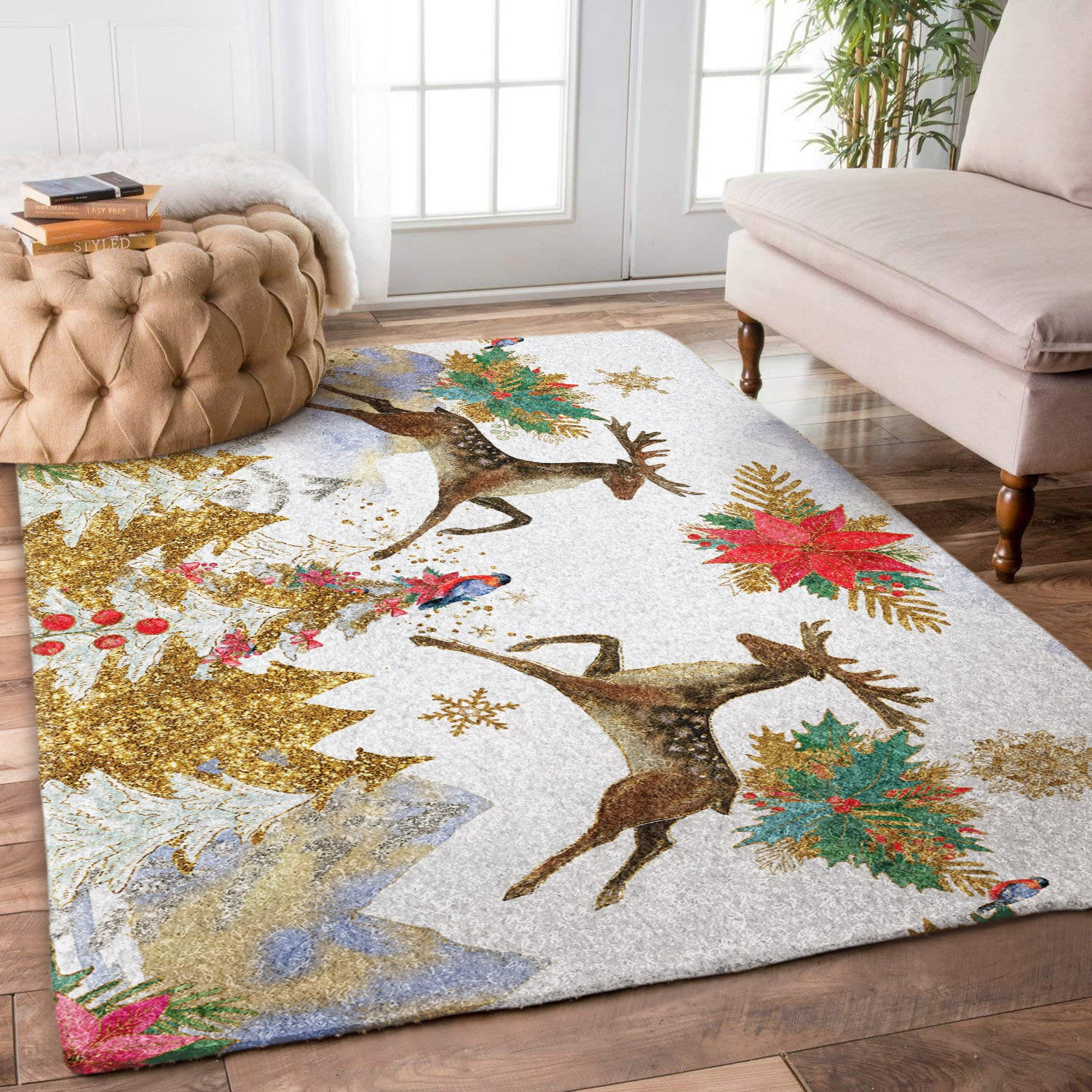 Christmas Reindeer DN0411091R Rug