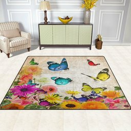 Butterfly And Flower CLG1710023R Rug
