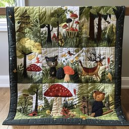 Woodland Whimsy TAI080324025 Quilt Blanket