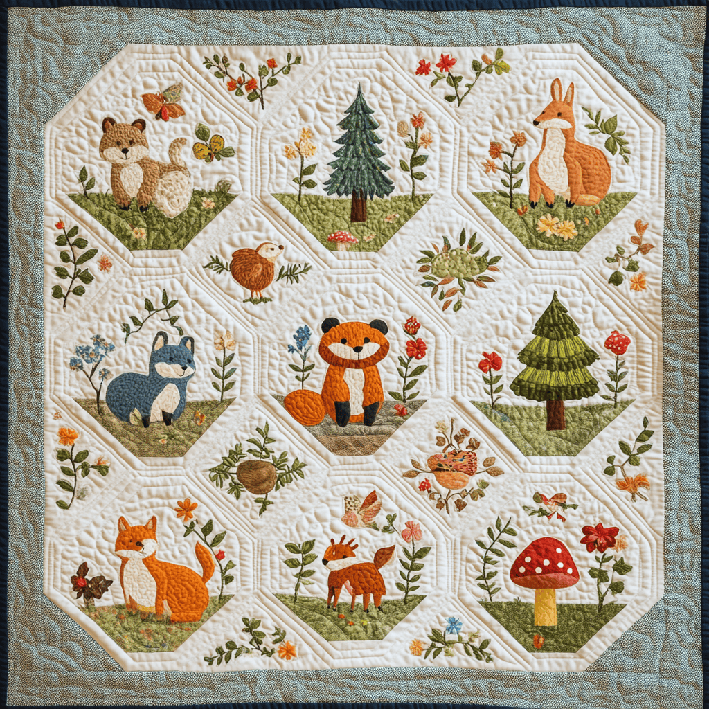 Woodland Whimsy DAI190824174 Quilt Blanket