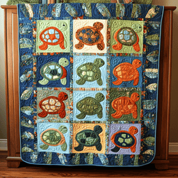 Turtle TAI041124093 Quilt Blanket