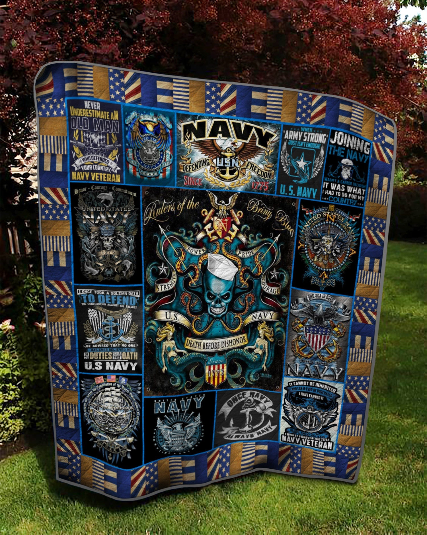 Us Navy TD14110009 Quilt Blanket