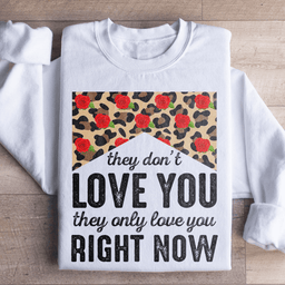 They Don't Love You They Only Love You Right Now Sweatshirt