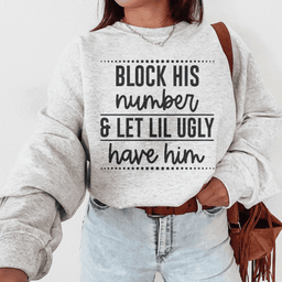 Block His Number Sweatshirt