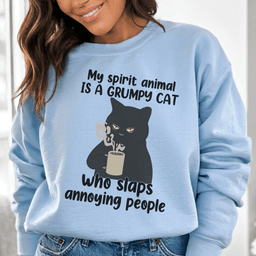 My Spirit Animal Is A Grumpy Cat Sweatshirt