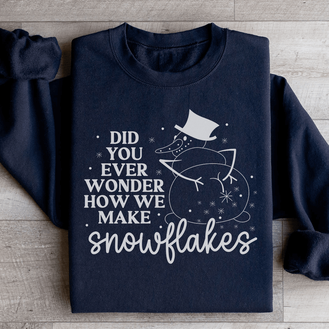 How Snowflakes Are Made Sweatshirt