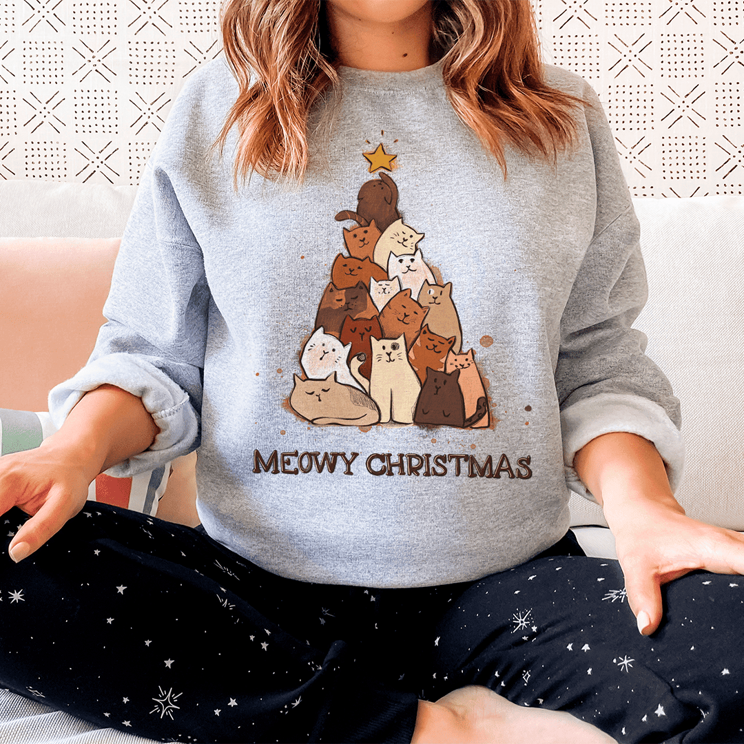 Meowy Christmas Sweatshirt