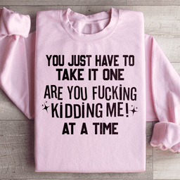 You Just Have To Take It One Are You Kidding Me At A Time Sweatshirt