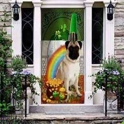 Pug Irish Door Cover, Patricks Day Home Door, Patrick Day Home Decor