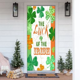 Luck of the Irish Clovers Door Cover, Patricks Day Home Door, Patrick Day Home Decor