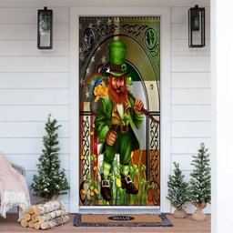 Happy St Patricks Day Irish American Leprechaun Door Cover, Patricks Day Home Door, Patrick Day Home Decor