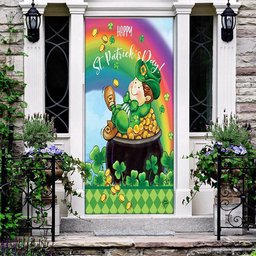 St Patrick's Day Pot of Gold Door Cover, Patricks Day Home Door, Patrick Day Home Decor
