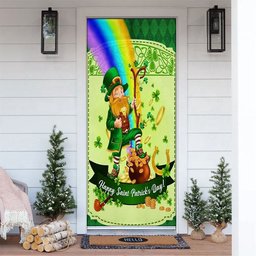Saint Patrick's Day Leprechaun Door Cover, Patricks Day Home Door, Patrick Day Home Decor