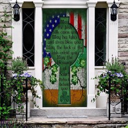 May The Blessings Of Saint Patrick Behold You Irish Door Cover, Patricks Day Home Door, Patrick Day Home Decor